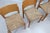 Vintage Wooden Dining Chairs with Straw Seat, 1970s, Set of 4 For Sale - Image 6 of 16