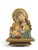 Vintage Anri hand-carved wood wall relief plaque, titled "Madonna with Diadem" (Madonna and Child with Angel) designed by...
