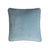 Happy Frame Light Blue Velvet Cushion Cover by LO Decor For Sale - Image 4 of 4
