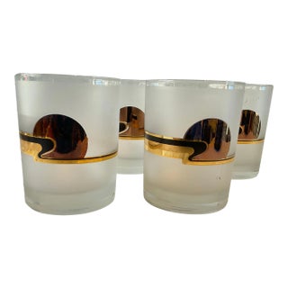 Culver Glasses - Set of 4 For Sale