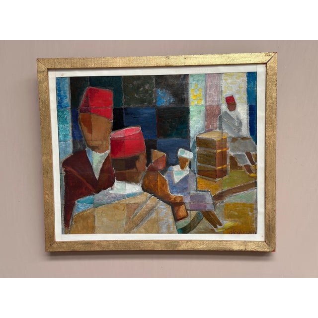 Olle Von Schewen, På gatan i Tetuan, Oil on Canvas For Sale - Image 12 of 18