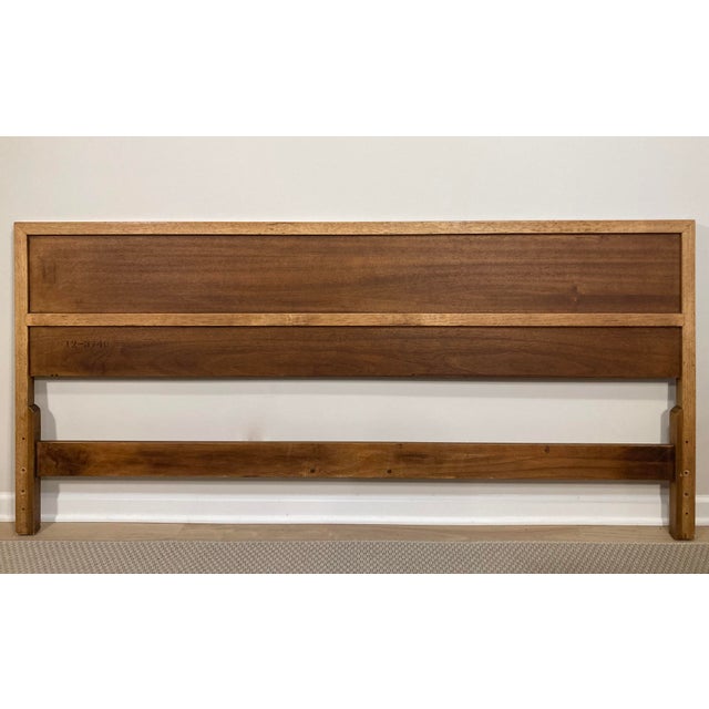 Henredon Mid-Century Modern Henredon "Custom Folio Three" King Headboard For Sale - Image 4 of 6