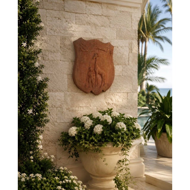 Giraffa Terracotta Wall Plaque For Sale - Image 10 of 12