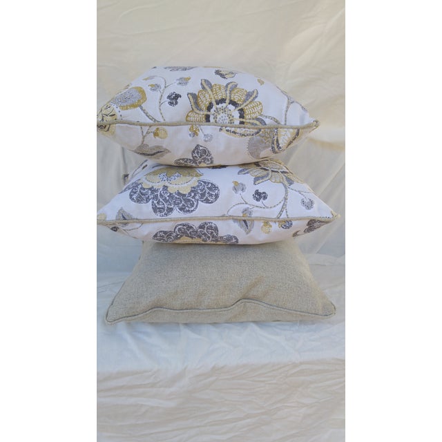 Floral Accent Pillows Set of 3 Chairish