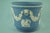 Neoclassical Cachepot Vase in Blue Jasperware with Classical Scenes from Wedgwood, Staffordshire, England, 1920s For Sale - Image 4 of 18