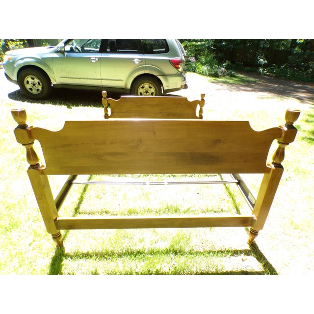 Vintage Solid Maple Full Double Bed Sterlingworth Furniture For Sale - Image 16 of 16