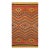 1890s Small Yellow Antique Rustic Tribal Native American Navajo Flat Weave Rug For Sale