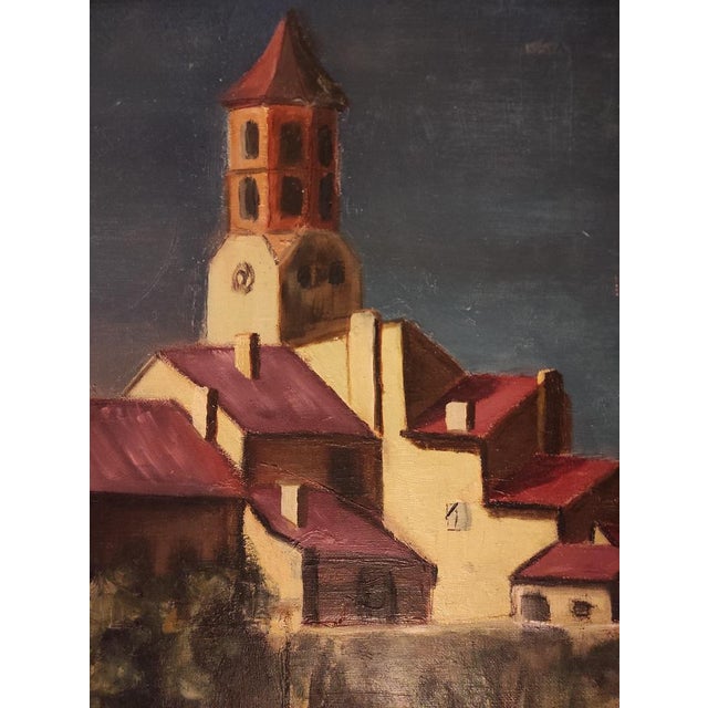 Lahour, French Landscape, Oil Painting on Canvas, 1964 For Sale - Image 8 of 11