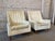 1960s Vintage Wingback Chairs - A Pair Plus Ottoman For Sale - Image 4 of 11