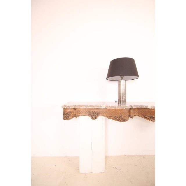 Large Liégeoise Carved Oak and Marble Wall-Mounted Console, Late 19th Century For Sale - Image 9 of 18