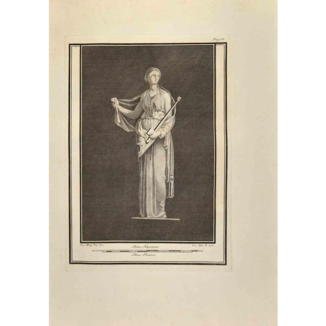 Vincenzo Aloja, Erato, The Muse of Lyric, Etching, 18th Century For Sale - Image 3 of 3