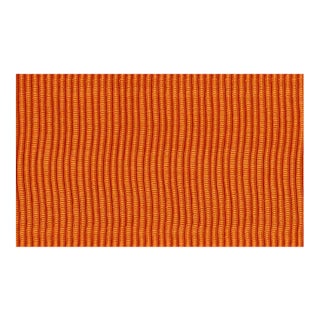 Sample - Schumacher Wide Faille Tape in Orange For Sale