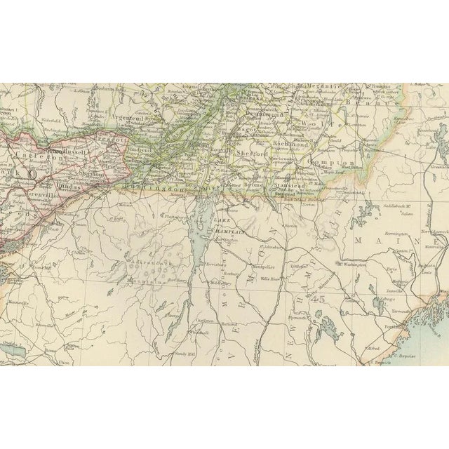 Antique Canada Map, 1903 For Sale - Image 3 of 10