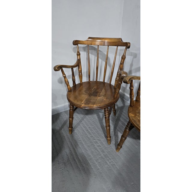Farmhouse Kitchen Chairs, 1900s, Set of 8 For Sale - Image 6 of 14