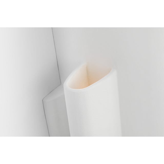 Metal Kelly Wearstler for Visual Comfort Signature Lotura 16" Intersecting Sconce in Museum White For Sale - Image 7 of 10