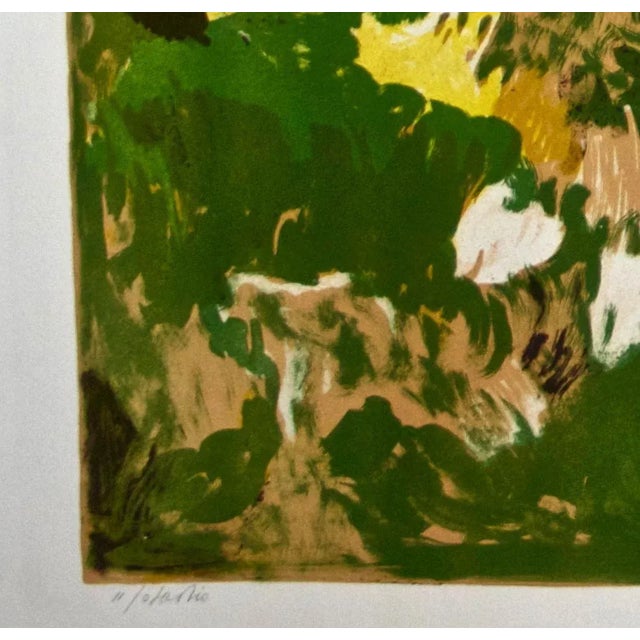 Village 1st Stadium - Original Lithograph by Giovanni Omiccioli - 1971 1971 For Sale - Image 4 of 5