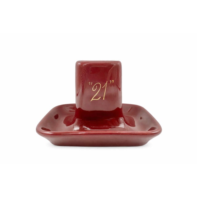 Vintage the 21 Club Nyc Restaurant Ashtray Red Matchbook Holder For Sale - Image 9 of 9