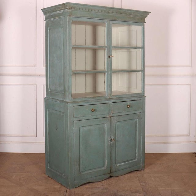Scottish Glazed Kitchen Cabinet in Pine For Sale - Image 13 of 14