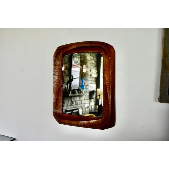 Anthropomorphic Mirror in Fruitwood, 1930 For Sale - Image 9 of 9