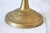 Vintage Hand-Etched Solid Brass Trumpet Vase For Sale - Image 4 of 7