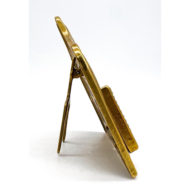 Vintage Italian Brass Business Card Holder – Hollywood Regency / Rococo Revival For Sale - Image 10 of 13