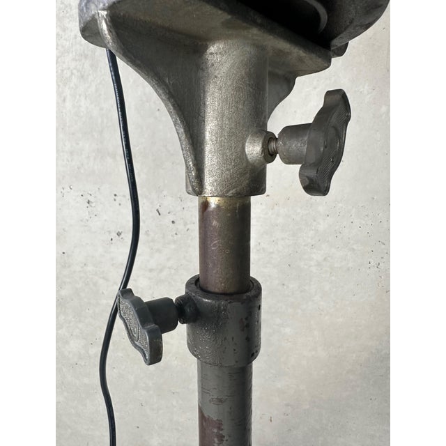 Vintage Industrial Theater Spot on Tripod from Cremer Paris For Sale - Image 12 of 14