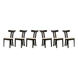 T-Chairs by Ole Wanscher for Carl Hansen, Set of 6 For Sale