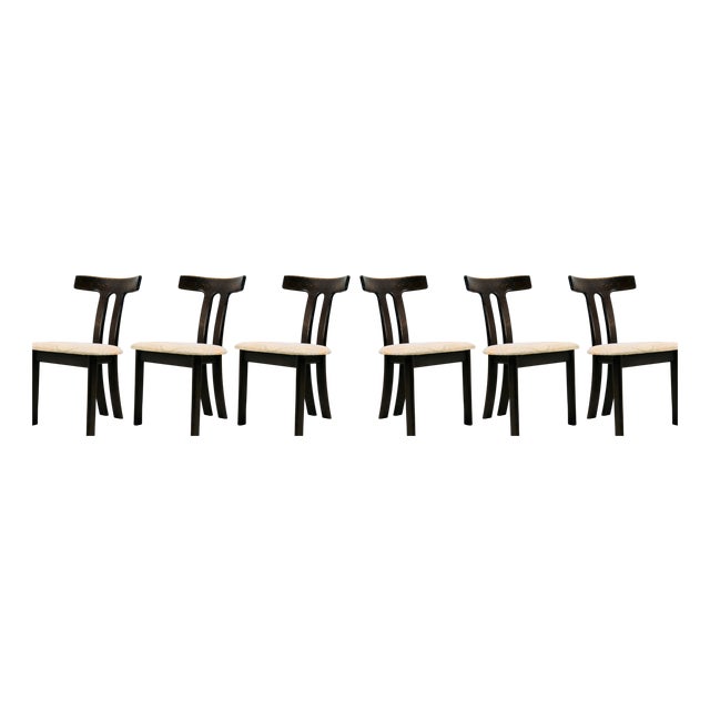 T-Chairs by Ole Wanscher for Carl Hansen, Set of 6 For Sale