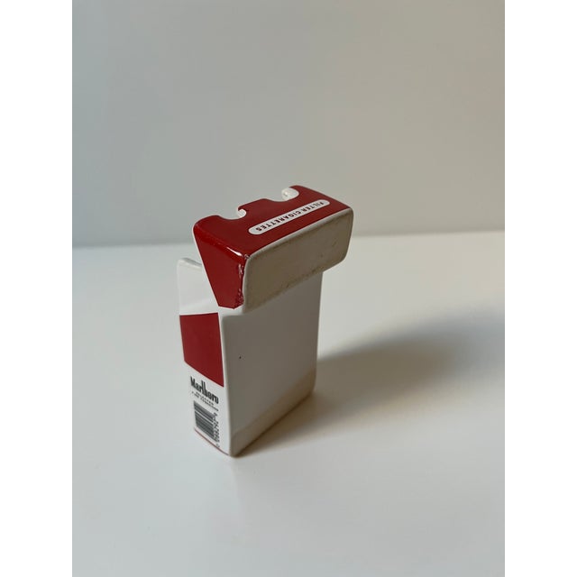 Ceramic Marlboro Cigarette Pack Ceramic Ashtray For Sale - Image 7 of 8