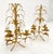 Late 20th Century Decorative Italian Gold Gilt Metal & Crystals Candle Stands MINT For Sale - Image 10 of 10