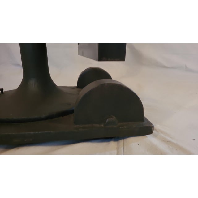 Metal Vintage Industrial Floor Mirror For Sale - Image 7 of 9