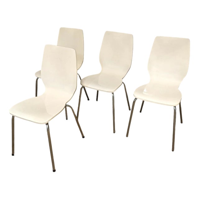 White Chairs, Set of 4 For Sale