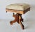 Tonk Chicago & New York Vintage Ornate Wood Needlepoint Padded Upholstered Adjustable Height Stool For Sale In Miami - Image 6 of 12