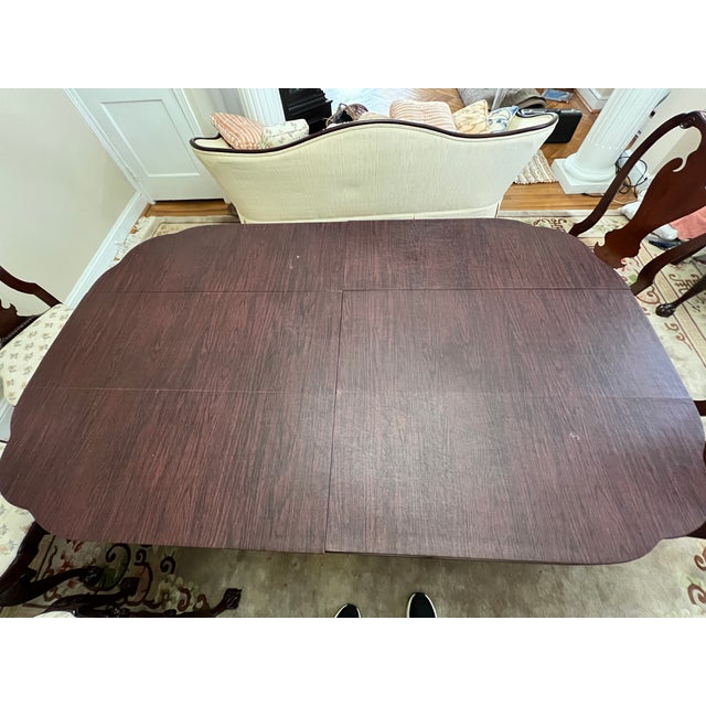 1980s Kindel Complete 11-Piece Chippendale Mahogany Dining Suite For Sale - Image 14 of 17