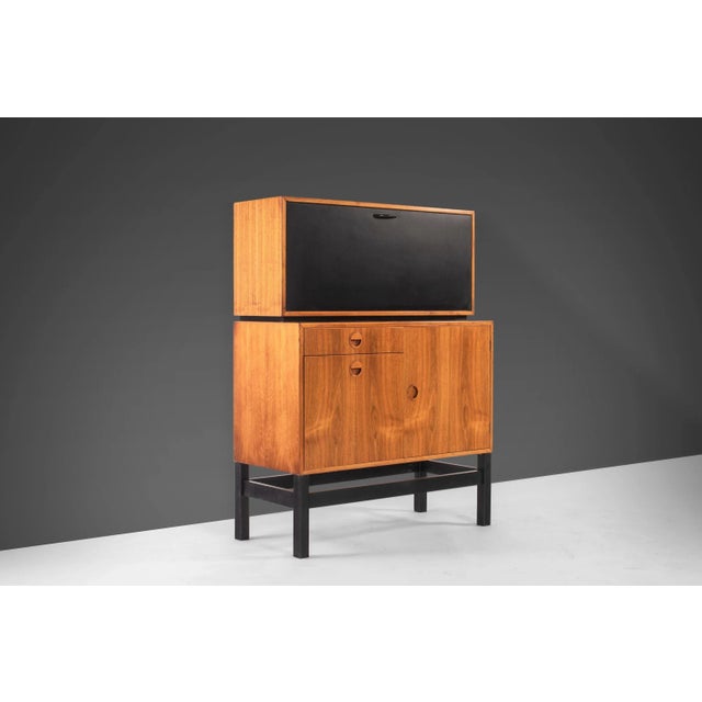 Danish Modern Custom Bar or Secretary Cabinet by H.G. Furniture, 1960s For Sale - Image 13 of 13