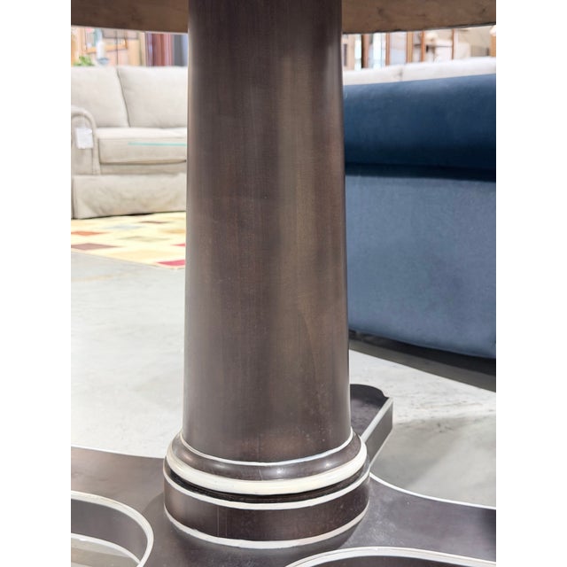 Hickory Chair Hudson Round Pedestal Center Table For Sale In New York - Image 6 of 10