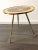 Italian Brass Tripod Side Table with Printed Top, 1950s For Sale - Image 9 of 13