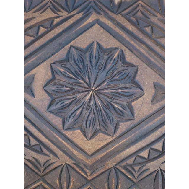 2020s Brown Handmade Moroccan Berber‑Style Wooden Sideboard For Sale - Image 5 of 8