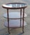 Early 20th Century Mahogany Oval Three-Tiered Rolling Bar Cart For Sale - Image 4 of 13