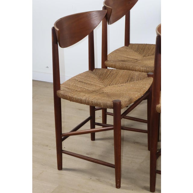 Scandinavian Teak and Rope Chairs by Peter Hvidt, 1960s, Set of 4 For Sale - Image 12 of 18