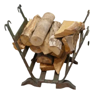Lage Blacksmith Inglenook Iron Log Carrier