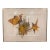 Vintage Mid-Century Modern Abstract Art - Signed Scheck - Geometric Stars & Lines Framed Collage For Sale