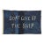 Large Patchwork Indigo Flag, Don't Give Up the Ship, Unique For Sale