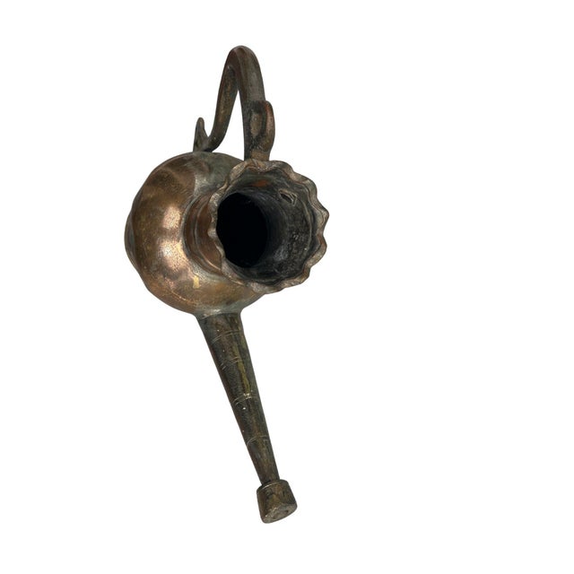 Antique Turkish Copper Pitcher For Sale - Image 10 of 14