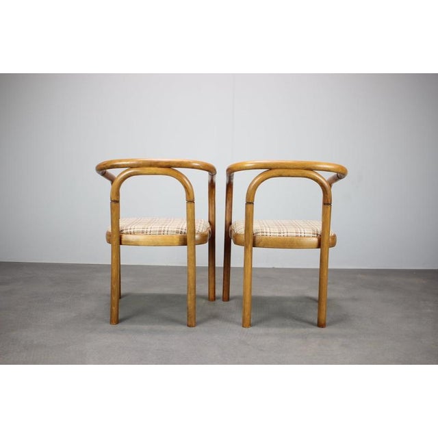 Bentwood Armchairs attributed to Antonín Šuman for Ton, Former Czechoslovakia, 1980s, Set of 2 For Sale - Image 12 of 16
