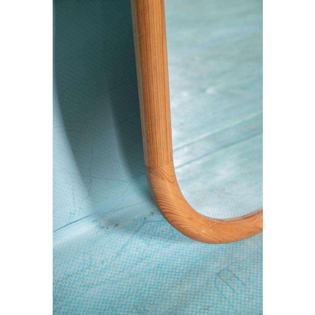 Vintage Swedish Wooden Full-Length Mirror, 1970s For Sale - Image 6 of 8