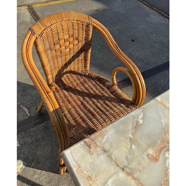 Vintage Wicker Garden Set, 2000s, Set of 5 For Sale - Image 16 of 17