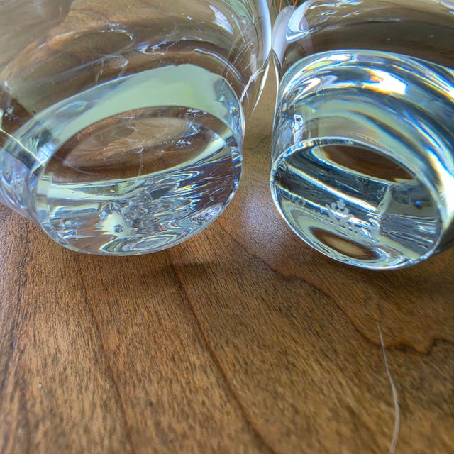 Pair of Vintage Rosenthal Studio-Linie Crystal Heart Solifleur Vases by Michael Boehm For Sale - Image 12 of 17