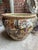 Vintage Large Chinoiserie Chinese Famille Rose Fish Bowl Planter With Courtyard Scene & Goldfish Interior, C. 1950s For Sale - Image 10 of 10