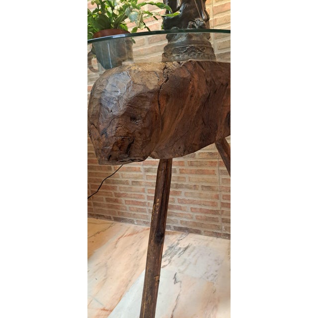 Primitive Side Table, 1900 For Sale - Image 9 of 11